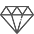 Geometric diamond shape icon in black and white.