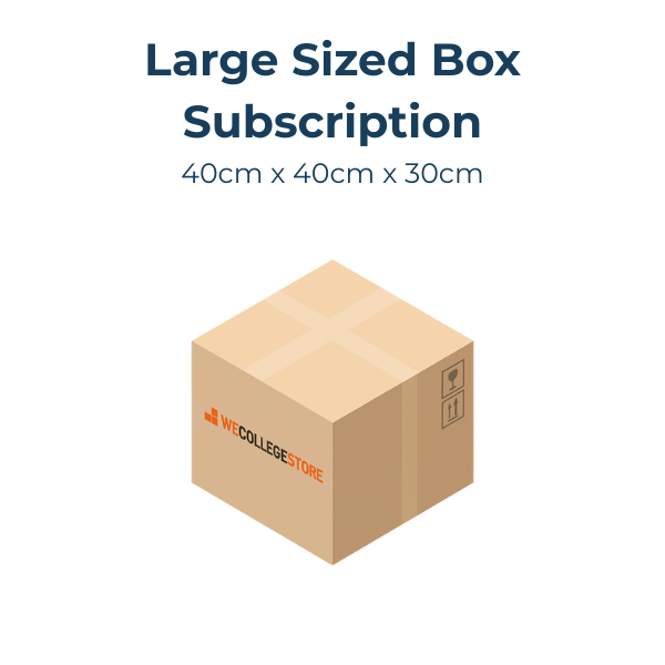 Large box subscription, dimensions 40x40x30cm.